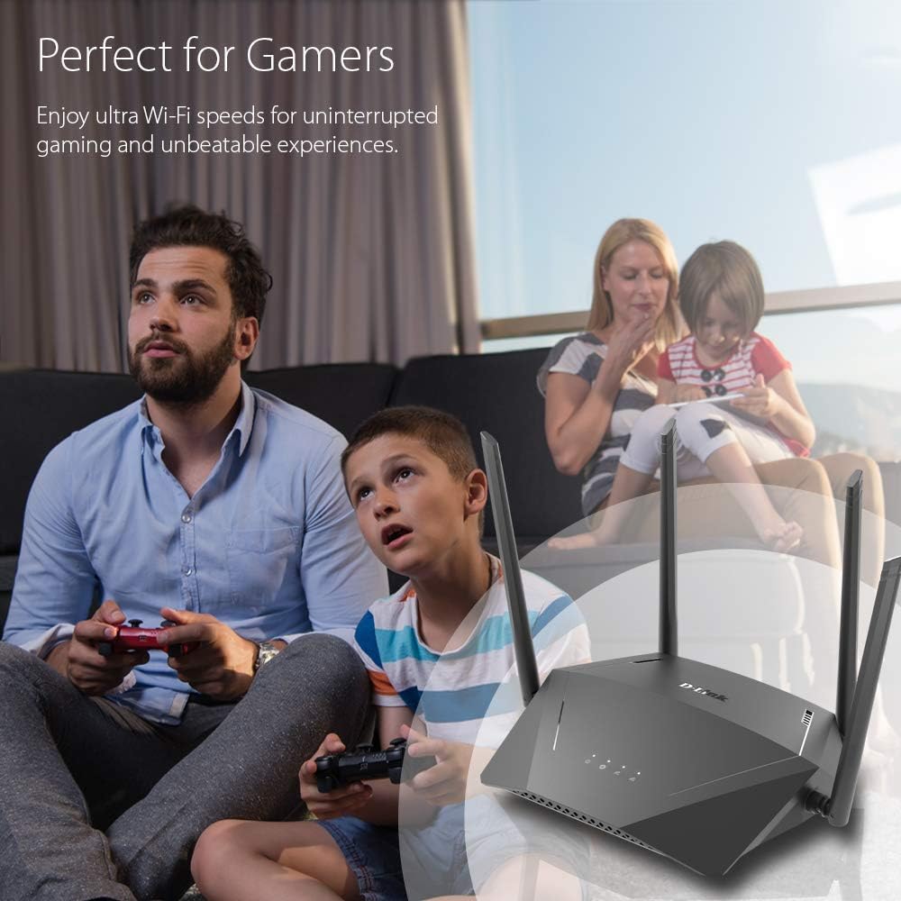 D-Link DIR-1750-US, enrutador WiFi AC1750 Mesh Smart Internet Home Network System, rendimiento de alta velocidad WP3 MU-MIMO Dual Band Gigabit