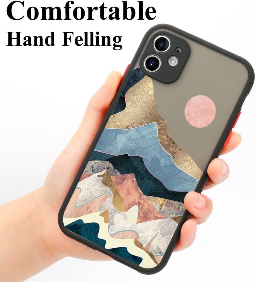 Funda de teléfono de paisaje floral mate para Xiaomi para Redmi Note 10 Pro 9 8 7 9s 10s 9A 9C NFC 9T Poco X3 Pro M3 F3 Fundas de protección mate