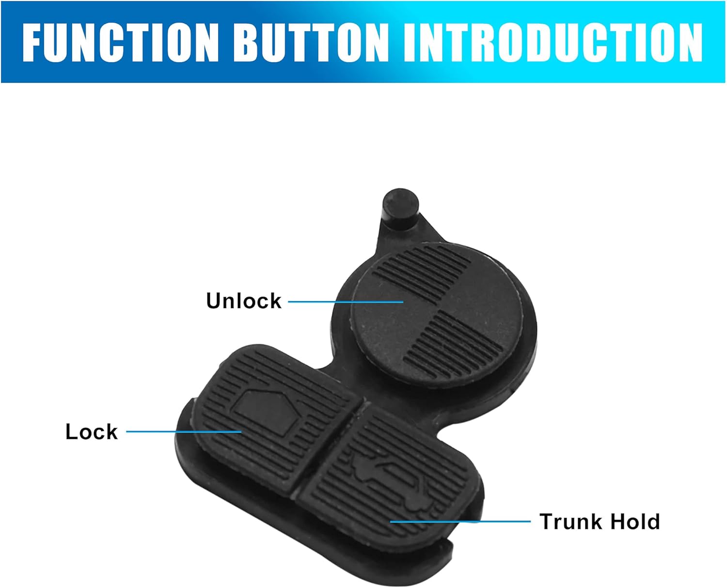 X AUTOHAUX 2 piezas 3 botones para mando a distancia para BMW Series 3, 5, 7, E38, E39, E36, Z3, Z4, Z8, X3, X5
