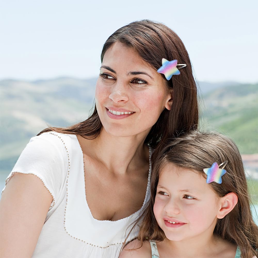 Paquete de 2010 pares de pinzas para el cabello para niñas, corona de estrella, corazón, mariposa, pasadores de pelo para niños, clip de lentejuelas