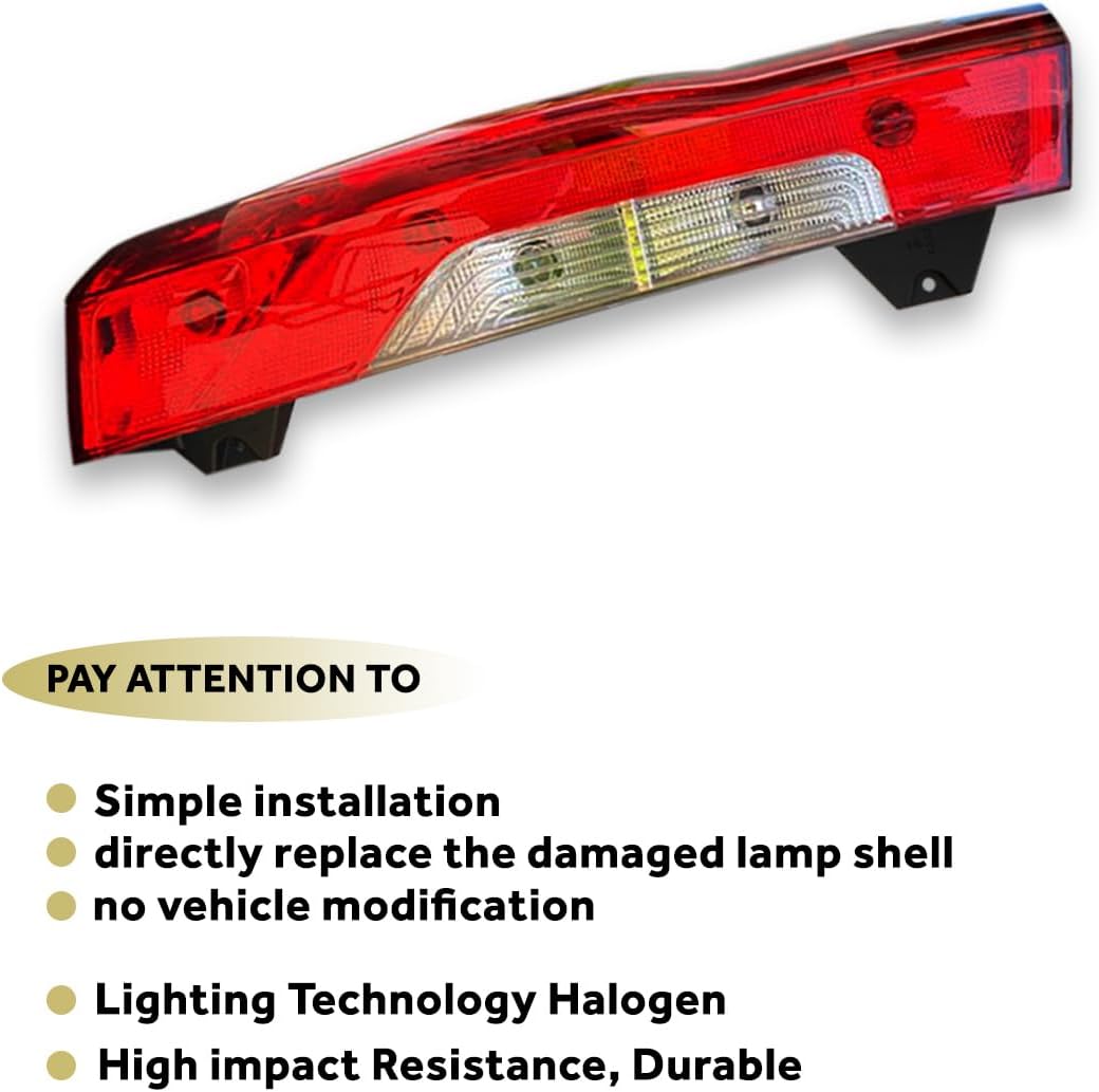 Compatible con luces traseras Mercedes Sprinter W907 910 con bombillas 2019-2021 (lado izquierdo)