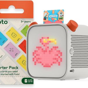 Yoto Altavoz Bluetooth para niños – Reproduce historias, música, podcasts con paquete de inicio Yoto Altavoz Bluetooth para niños – Reproduce historias, música, podcasts con paquete de inicio