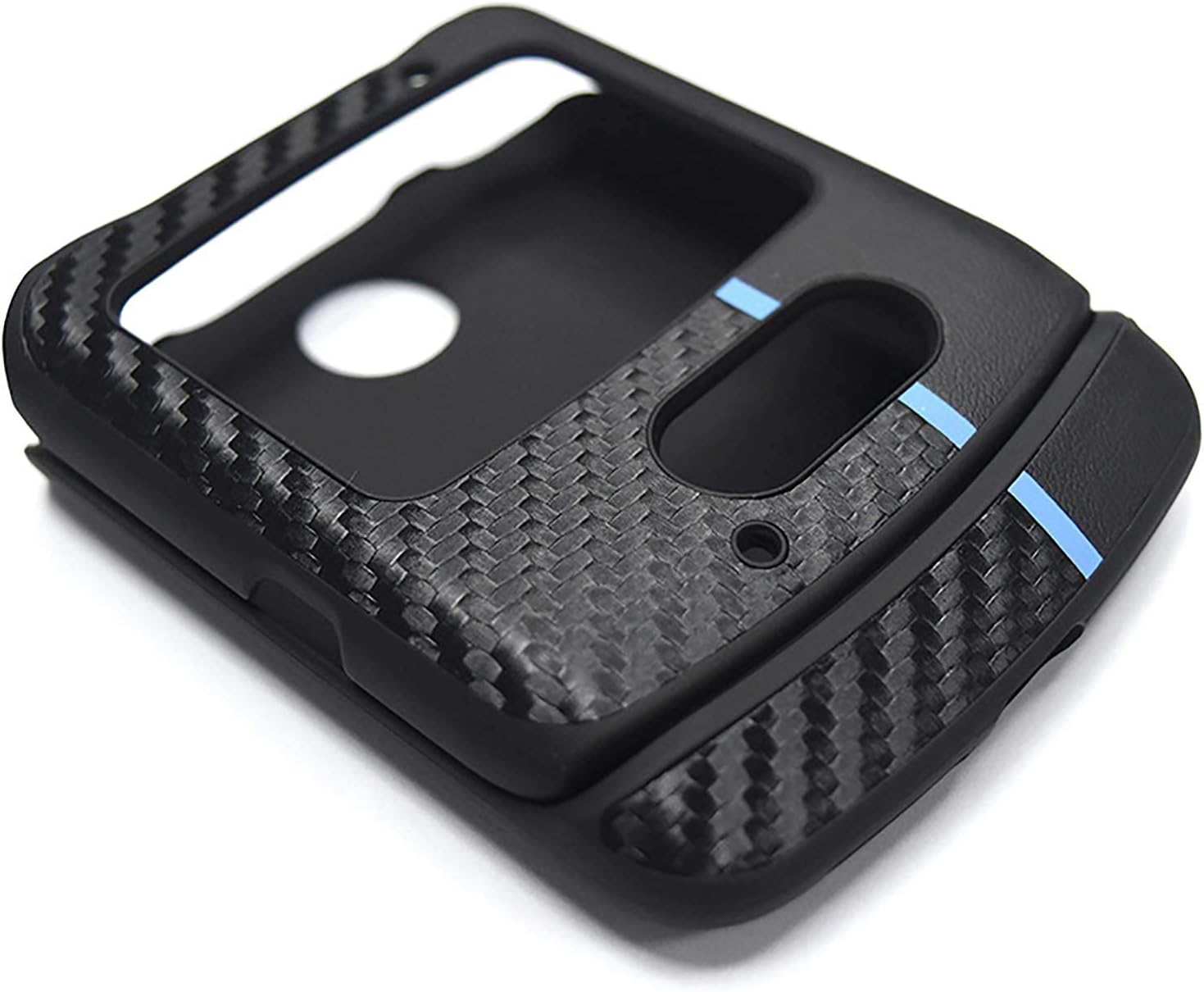 Generic Funda delgada de piel sintética para teléfono, a prueba de golpes, plegable, cubierta trasera protectora para Motorola Razr 5G, accesorios
