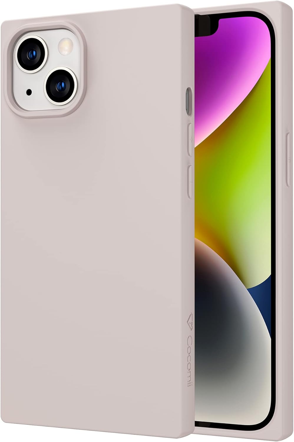 Cocomii Funda cuadrada compatible con iPhone 14, silicona, delgada, mate, suave al tacto, forro de microfibra, resistente a las huellas dactilares,