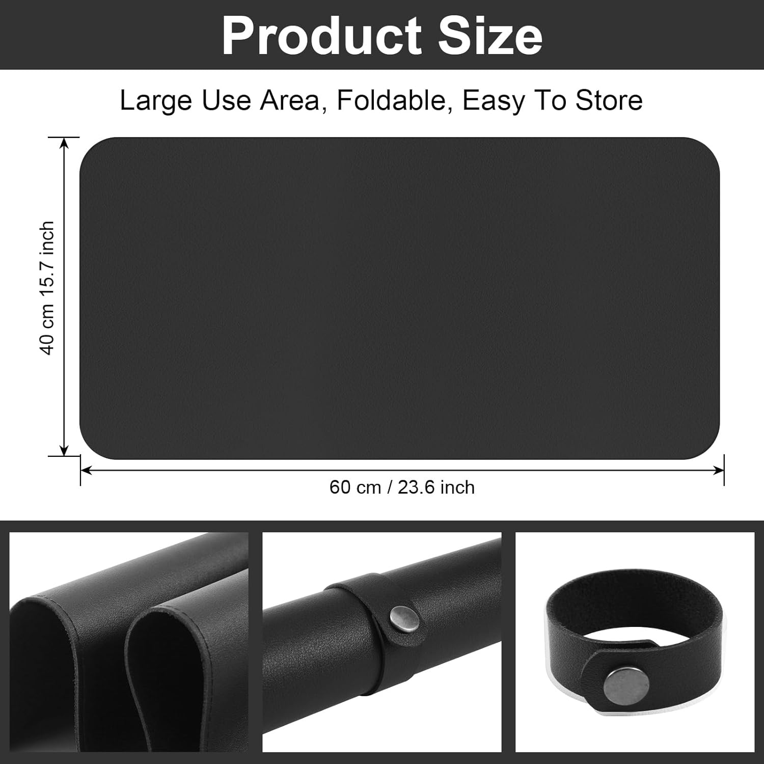 Tapete de mesa de arte de uñas, almohadilla plegable para reposabrazos, tapete de microfibra suave de piel sintética para mesa, almohadilla de