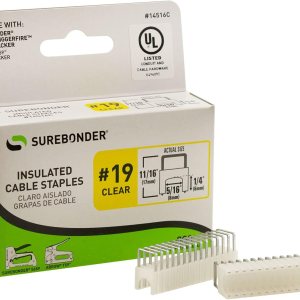 Grapas de cable aisladas, transparentes, para cable de red RG-6, RG-59, coaxial, cable Ethernet, cuerda, cordel y otros cables de hasta 516″ de Grapas de cable aisladas, transparentes, para cable de red RG-6, RG-59, coaxial, cable Ethernet, cuerda, cordel y otros cables de hasta 516″ de