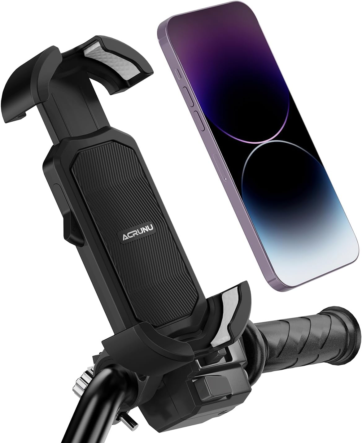 Bike Phone Holder, 360 Rotatable Motorcycle Phone Mount Handlebar Cell Phone Clamp, Scooter Phone Clip for iPhone 14 PlusPro Max, 13 Pro Max, S10,