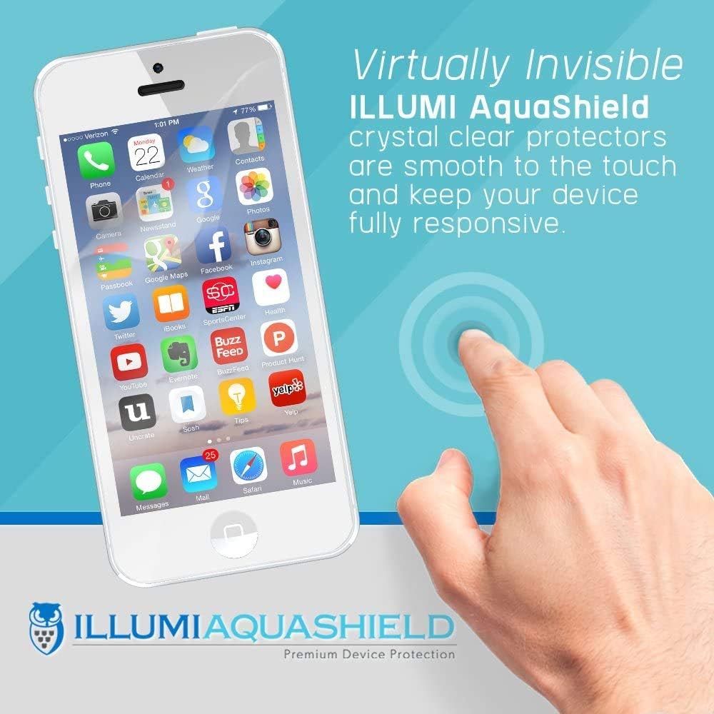 ILLUMI AquaShield – Protector de pantalla compatible con Xiaomi Mi Band 7 (paquete de 6) sin burbujas de alta definición transparente y flexible