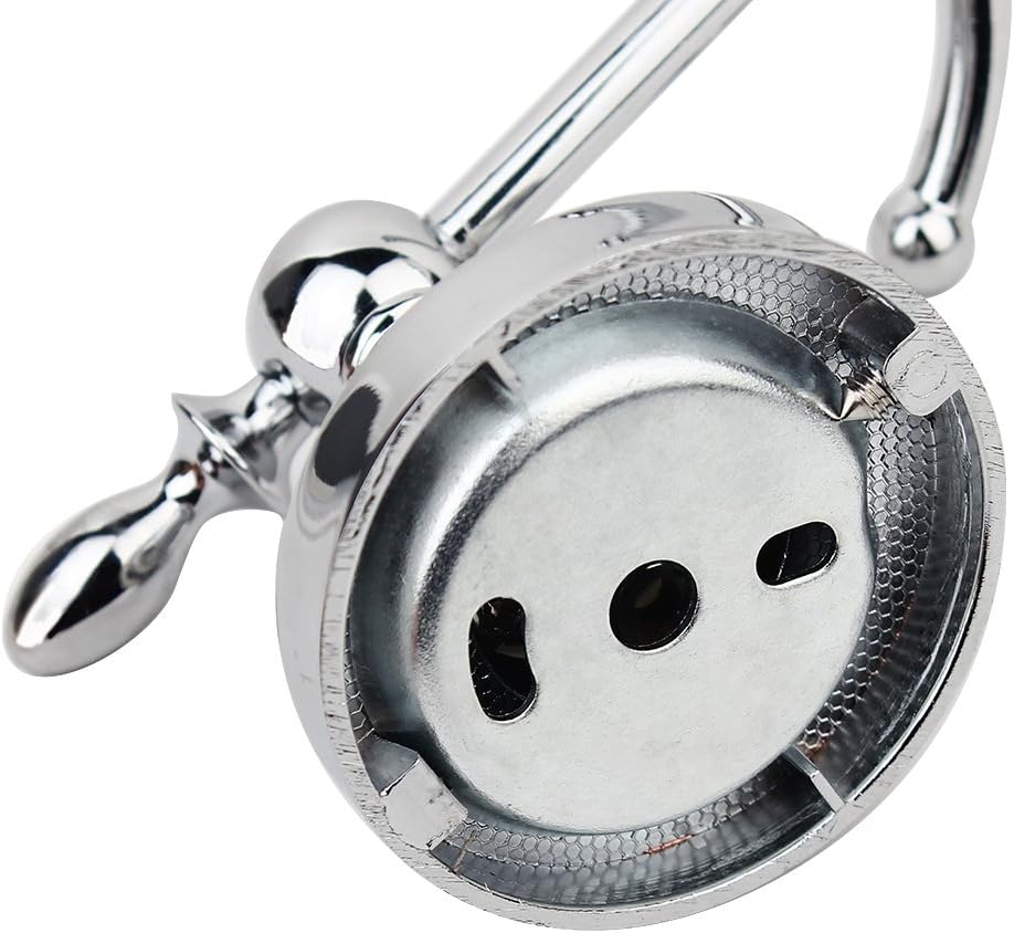 Perchero montado en la pared, ganchos de pared de acero inoxidable para colgar resistentes, gancho decorativo de metal para baños con doble punta