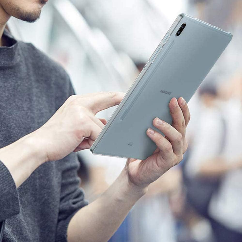 Funda para Samsung Galaxy Tab S9 FE+ de 12.4″, ultra delgada, suave, mate, transparente, carcasa trasera transparente para Samsung Galaxy Tab S9 FE