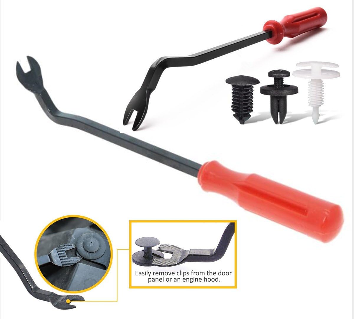 Kit de herramientas de extracción de moldura automática, herramienta de reparación de automóviles para audioradioCDGPSdesmontaje de puerta, clip de