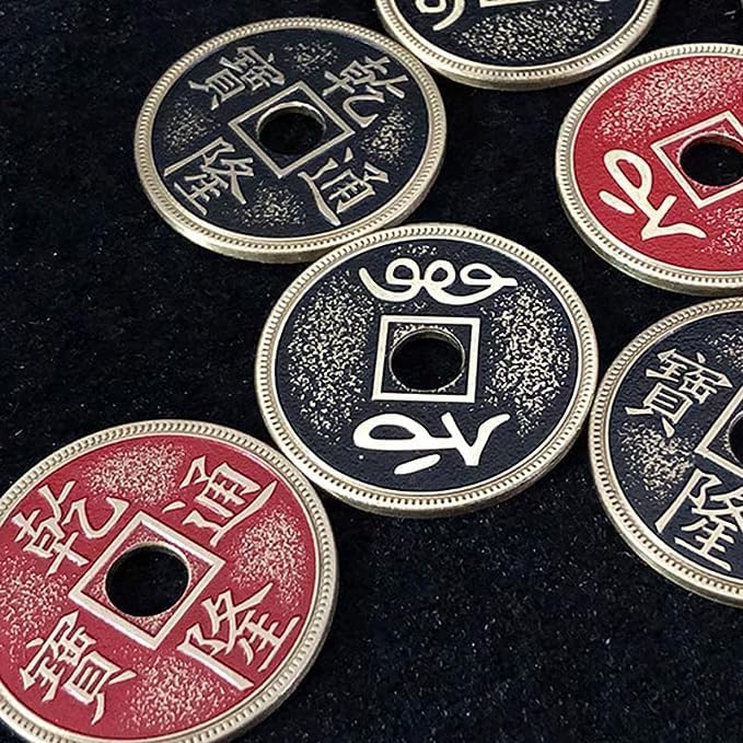 Super Chino Juego de Monedas Trucos de Magia Morgan Tamaño Moneda Desvanecer Mago Mago de Cerca Ilusiones Trucos Mentalismo Props