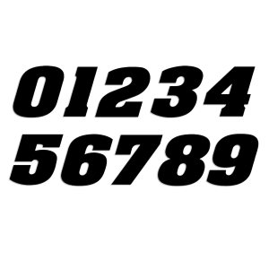 Racing Numbers Vinyl Decal Sticker 0200 – Plate Numbers Style 1 Racing Numbers Vinyl Decal Sticker 0200 – Plate Numbers Style 1