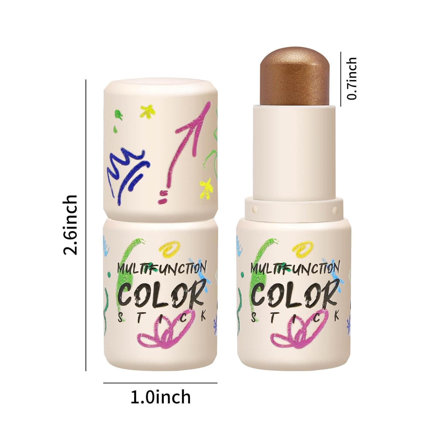 Boobeen Sombra de ojos en barra crema, sombra de ojos de alta pigmentación que crea maquillaje de ojos brillante, lápiz de sombra de ojos de larga