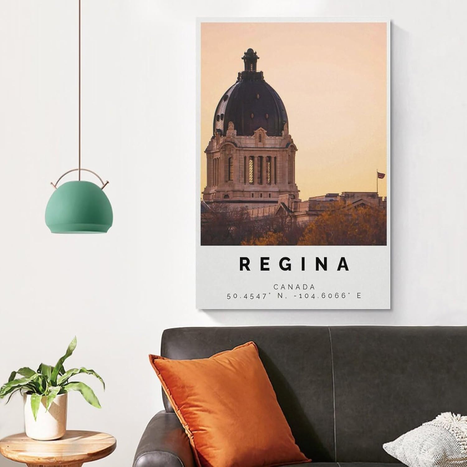 Regina Foto Dekor, Regina Geschenk Reise Druck,Saskatchewan,Büro Wandkunst, Canvas Wall Art Print Poster For Home School Office Decor Unframe-style
