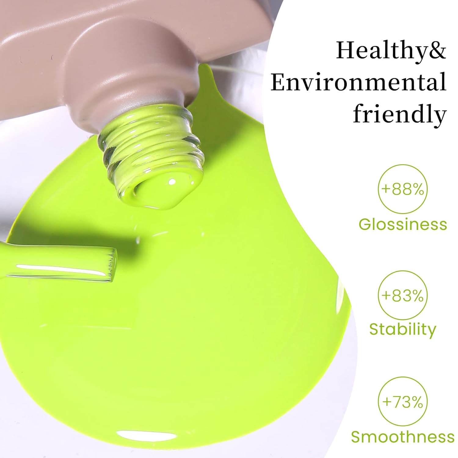 MAYCHAO Esmalte de uñas en gel de 0.5 fl oz, 1 unidad de esmalte de uñas en gel lima que se absorbe con luz UV LED, arte de uñas para principiantes,