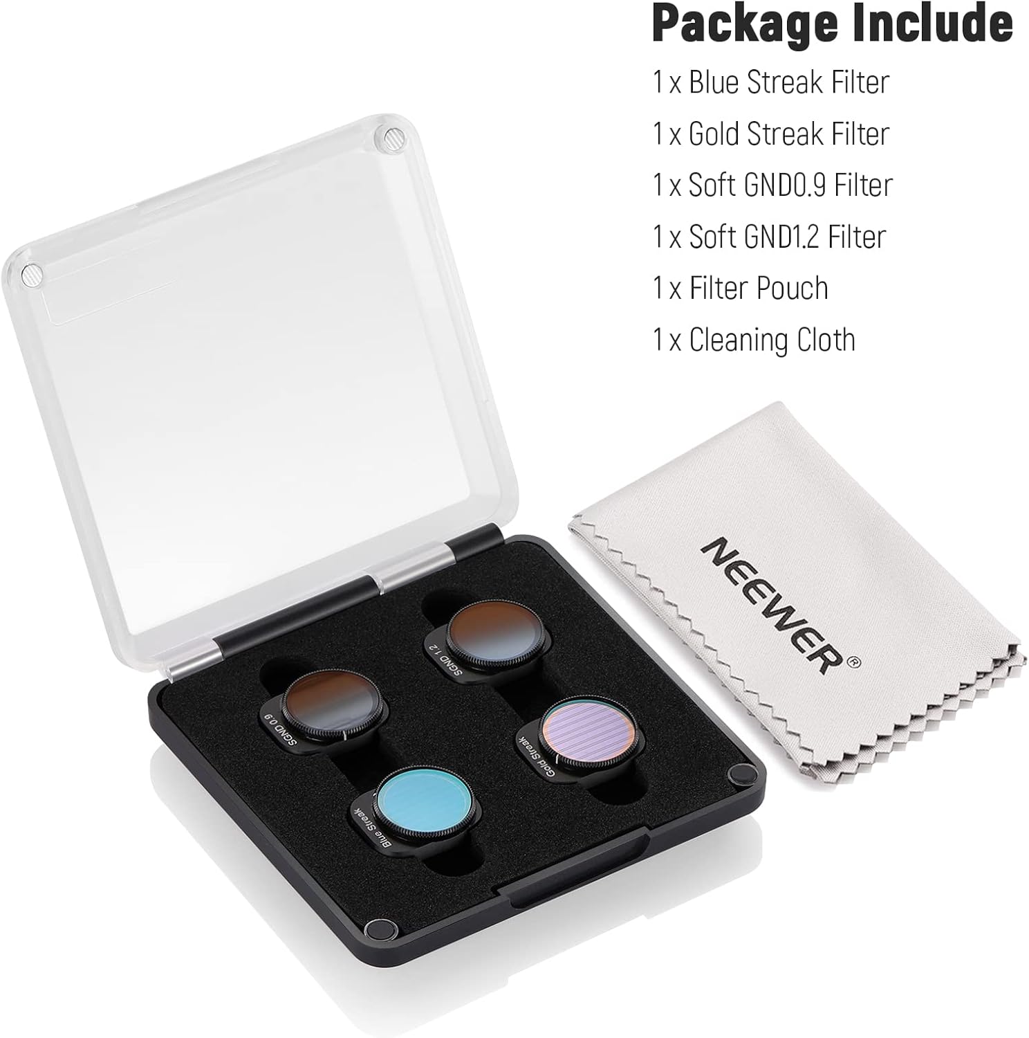 NEEWER ND y Juego de filtros de efecto compatibles con DJI Mini 3Mini 3 Pro, paquete de 4 GND0.9 GND1.2 filtro de densidad neutra de borde suave y