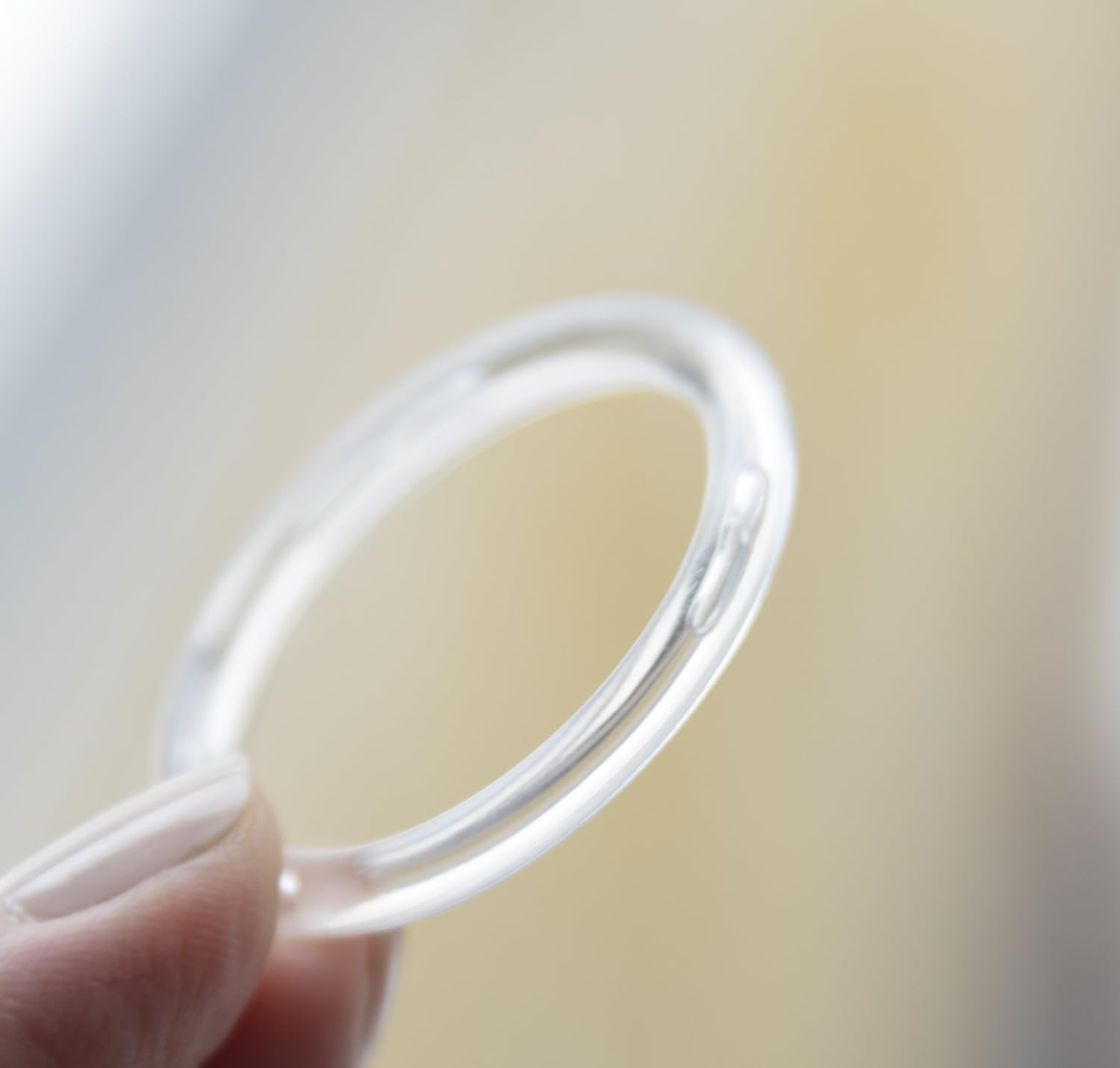 NAHANCO CIR100 – Anillos de acrílico para bufanda, pequeños, transparentes (paquete de 100)