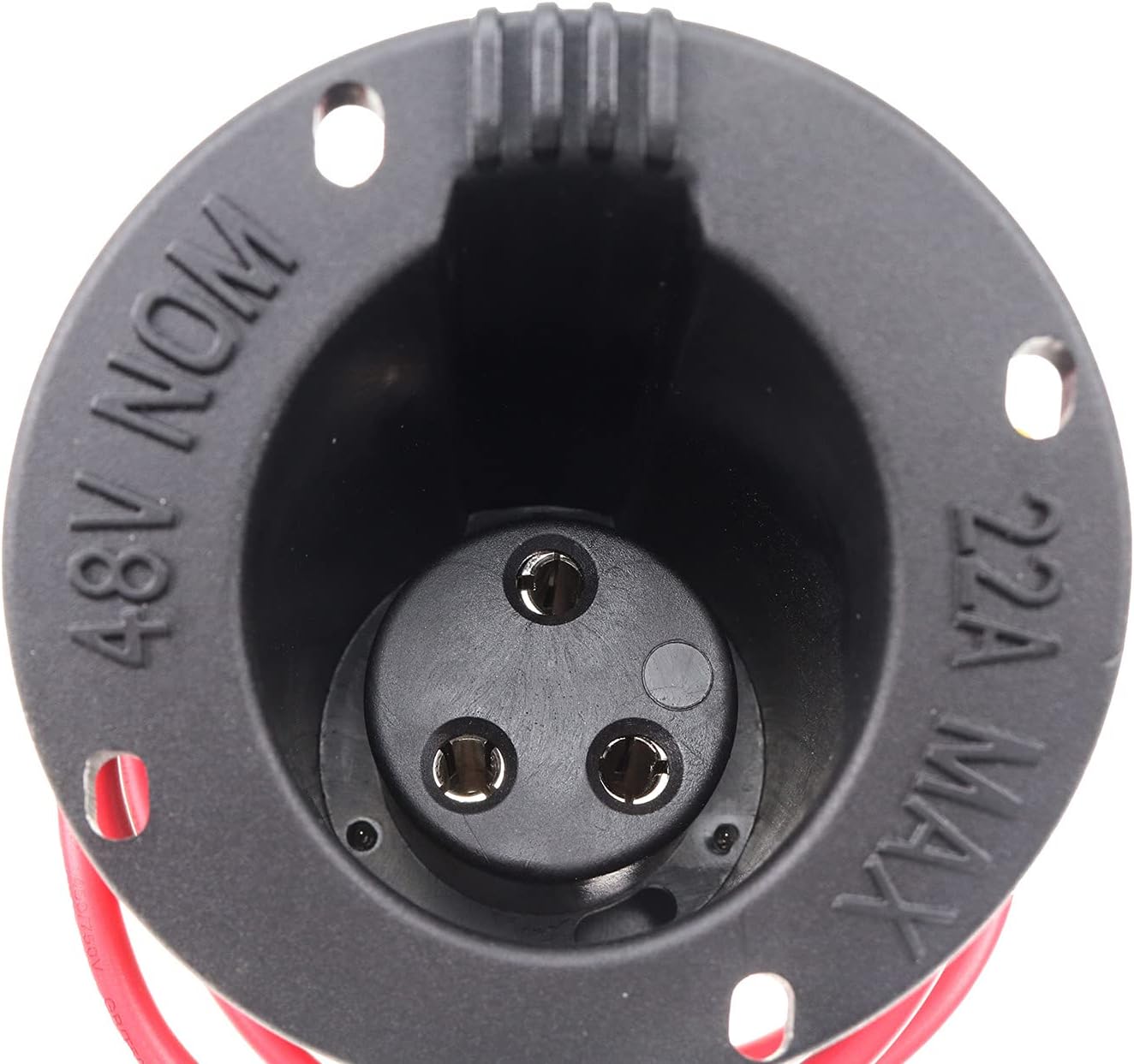 YIHETOP Conjunto de receptáculo y fusible de cargador de 48 voltios para Club Car DS 2000 en adelante carrito de golf eléctrico 1018021-01 1018468-01