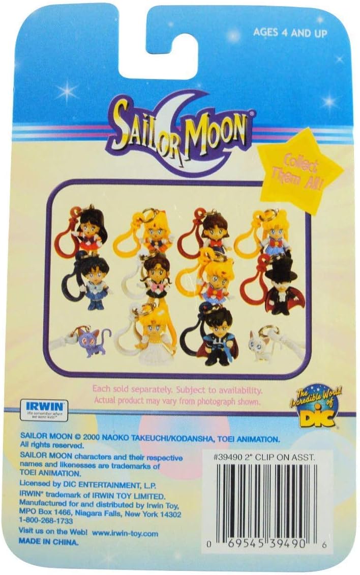 Irwin Toy Sailor Moon – Llavero con clip (Sailor Serena), Varios colores