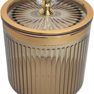 Amagogo Dispensador de hisopos Qtip para baño, recipiente con tapa, a prueba de polvo, almohadillas de maquillaje para encimera, baño, aparador, Amagogo Dispensador de hisopos Qtip para baño, recipiente con tapa, a prueba de polvo, almohadillas de maquillaje para encimera, baño, aparador,