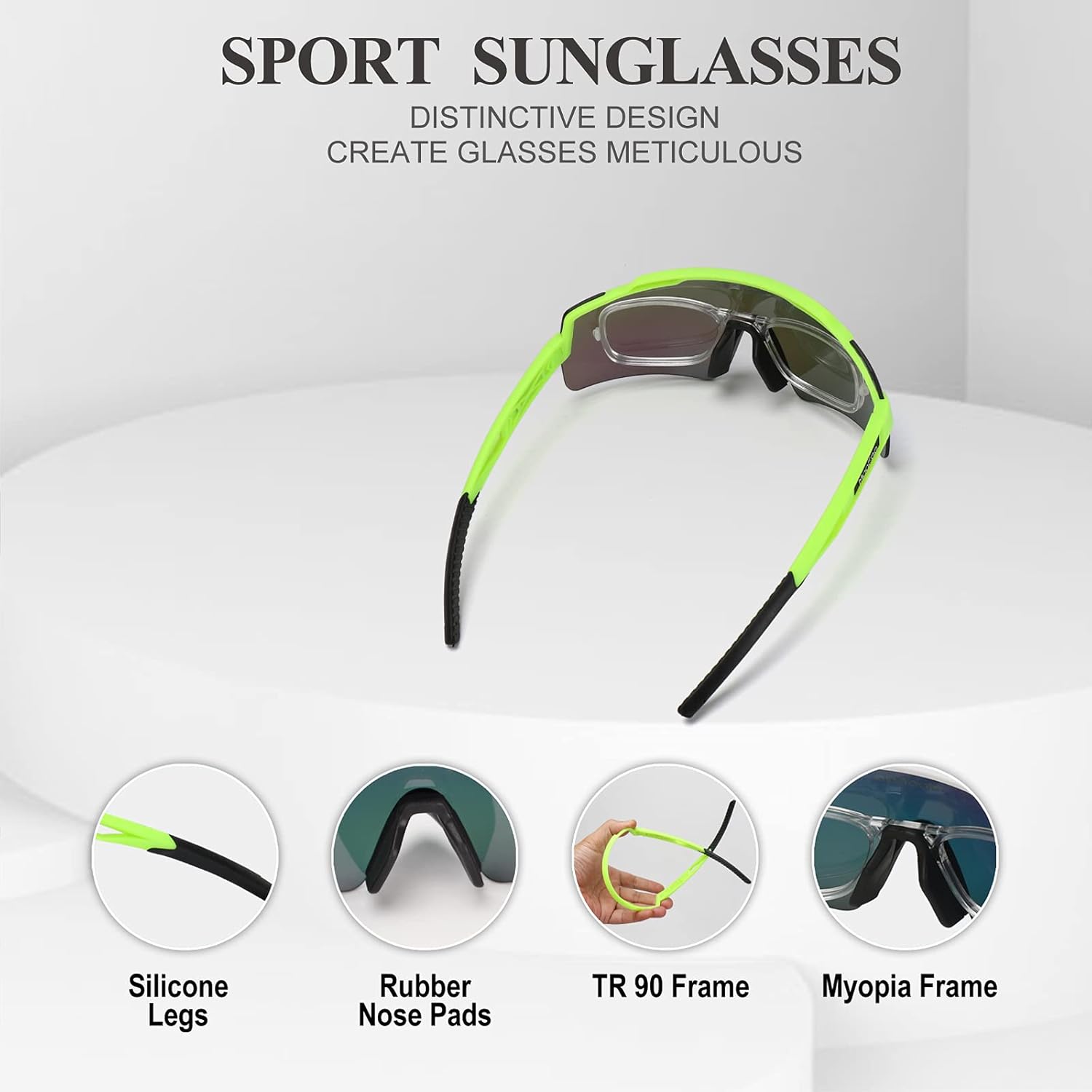 Gafas de sol polarizadas deportivas para hombres y mujeres, equitación, pesca, golf, béisbol, correr
