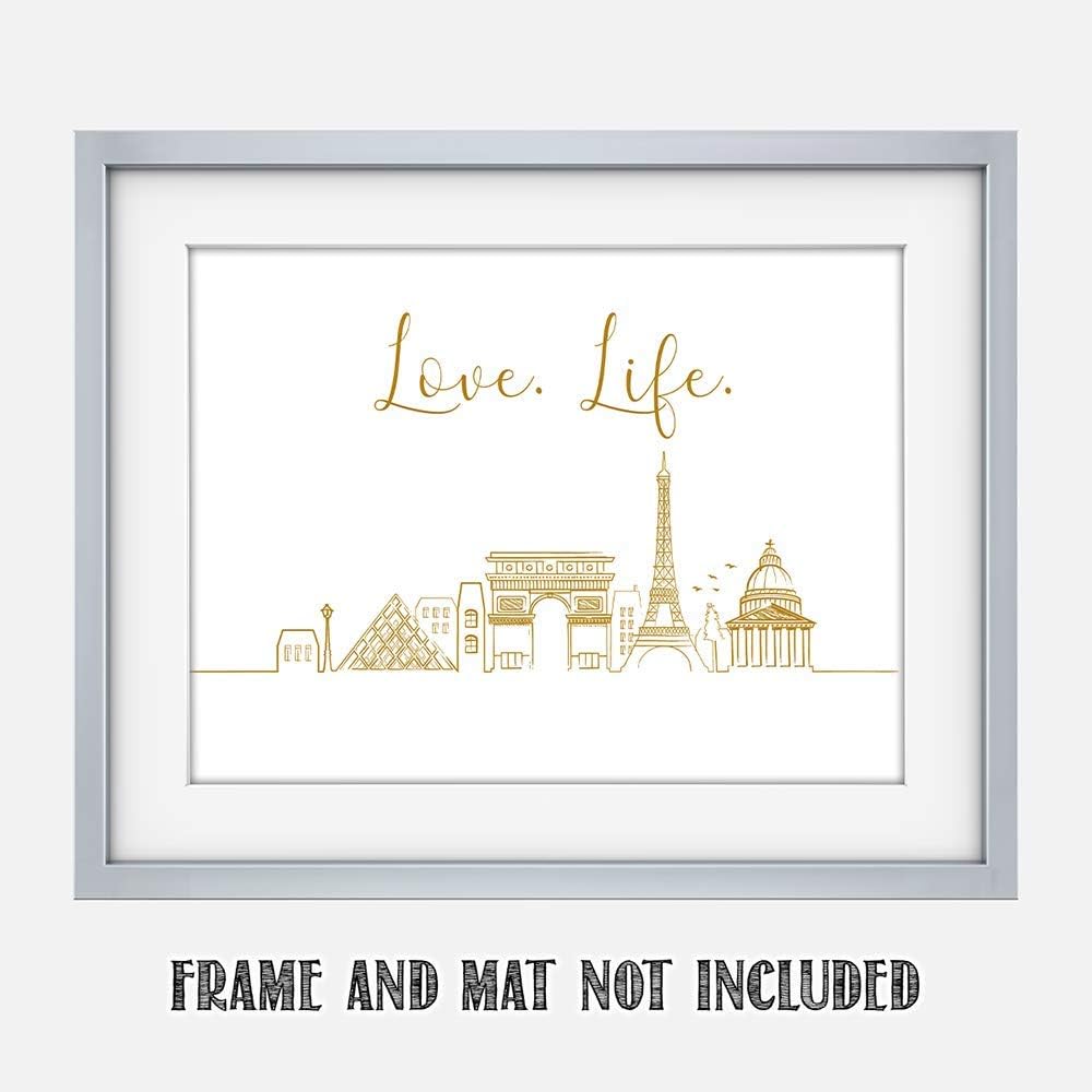 TJ Originals – Mónaco, Moscú, París, Roma, Europa Souvenirs City Landscape Skyline Travel Art – Impresión artística de pared en blanco y negro sin