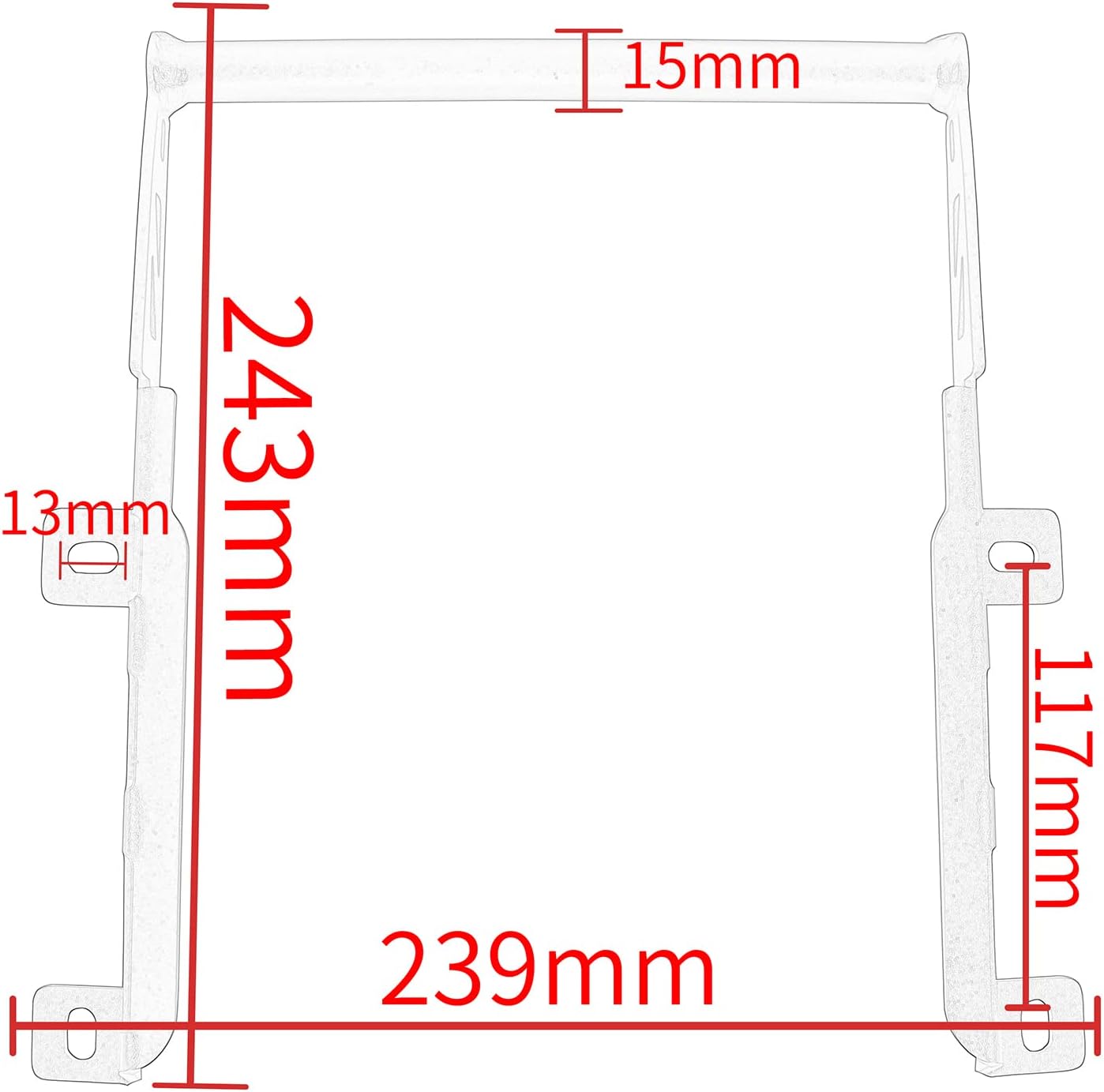 Soporte de navegación para motocicleta, soporte de parabrisas para teléfono GPS, repuesto de 0.551 pulgadas, compatible con CFMoto CF Moto CF-Moto