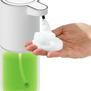 Dispensador automático de jabón, desinfectante de manos espumoso, sin contacto, 12.8 fl oz13 onzas, dispensador de jabón líquido de espuma Dispensador automático de jabón, desinfectante de manos espumoso, sin contacto, 12.8 fl oz13 onzas, dispensador de jabón líquido de espuma