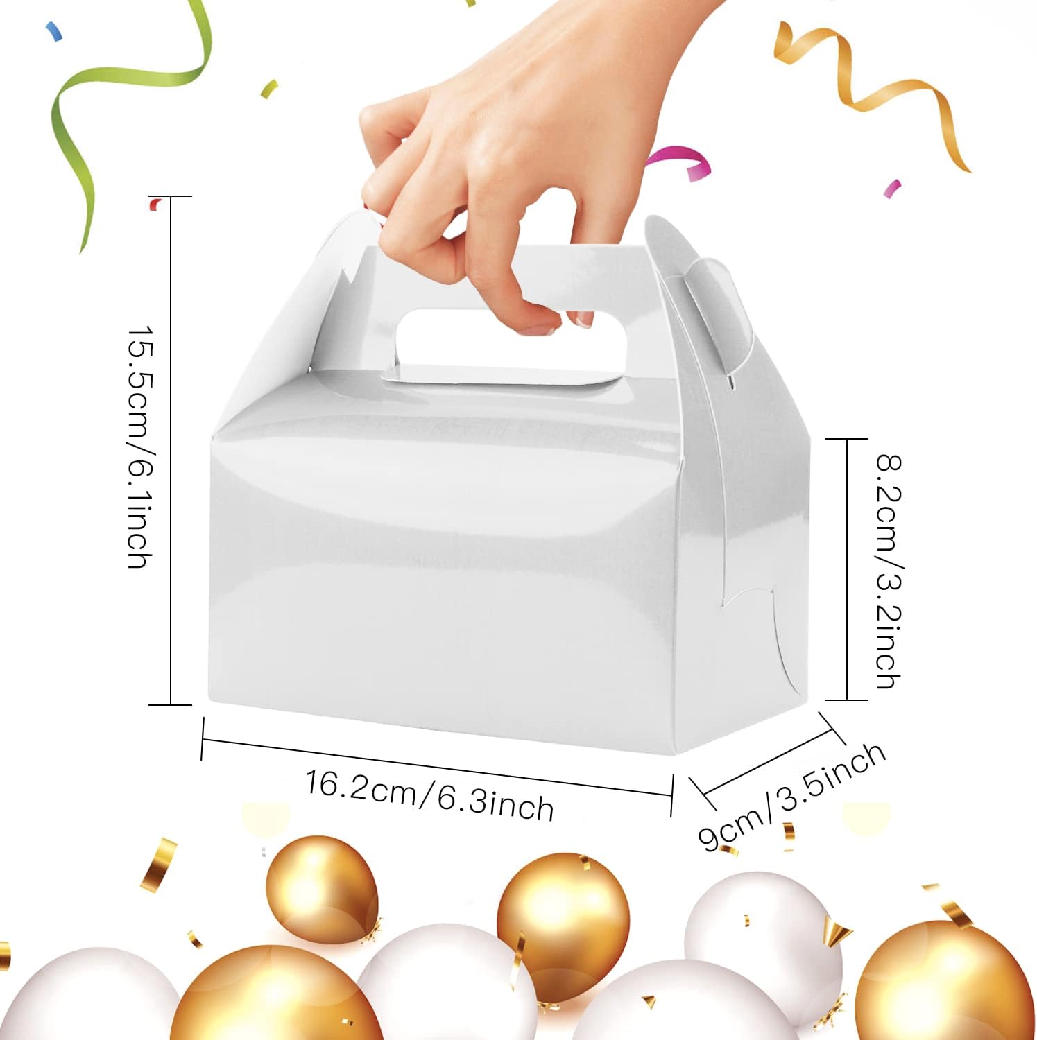 Lainrrew 30 cajas de dulces a dos aguas, pequeñas cajas de regalos de fiesta de Navidad, caja de regalo de papel kraft para decoraciones de fiesta