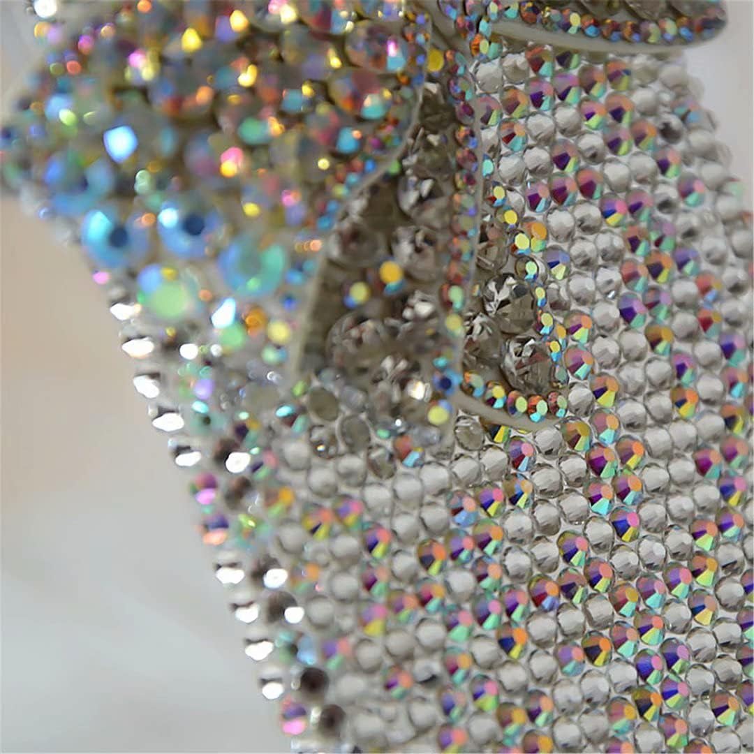 Max-ABC – Carcasa para Samsung Galaxy S20, diseño de lazo con diamantes de imitación y diamantes de imitación para mujer y niña, color blanco