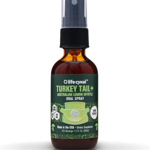 LIFE CYKEL Suplemento de hongo de cola de pavo en aerosol oral con mirto de limón – 100% hongos orgánicos de cola de pavo – Suplemento de apoyo LIFE CYKEL Suplemento de hongo de cola de pavo en aerosol oral con mirto de limón – 100% hongos orgánicos de cola de pavo – Suplemento de apoyo
