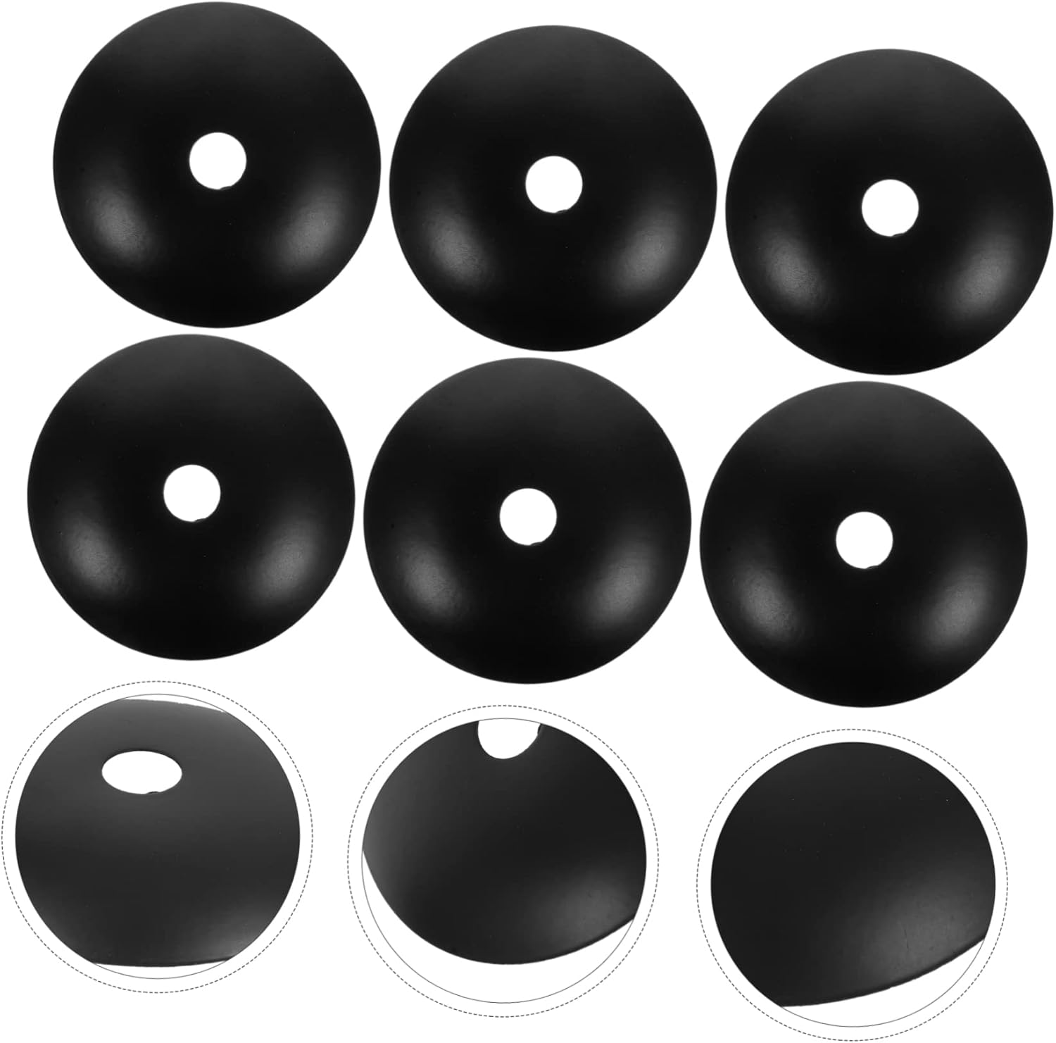 LIFKOME Bandeja base de lámpara de araña de 6 uds. Pantalla de lámpara de techo Placas de toldo de luz colgante, cubierta de placa de luz colgante,
