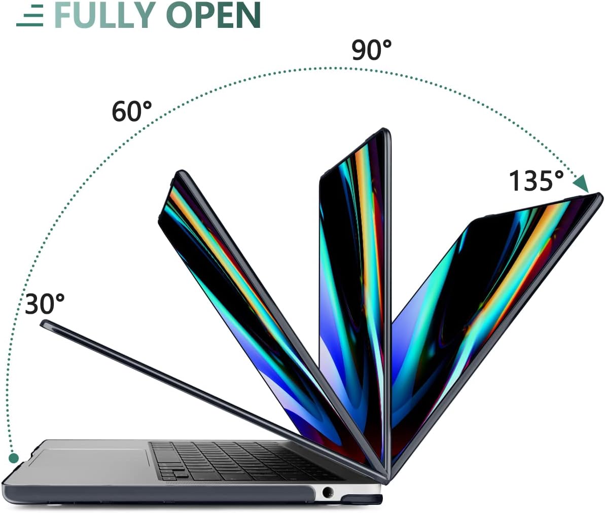 Compatible con MacBook Air 15 pulgadas 2024 2023 Release M3 A3114 M2 A2941, carcasa rígida y cubierta de teclado, protector de pantalla y adaptador