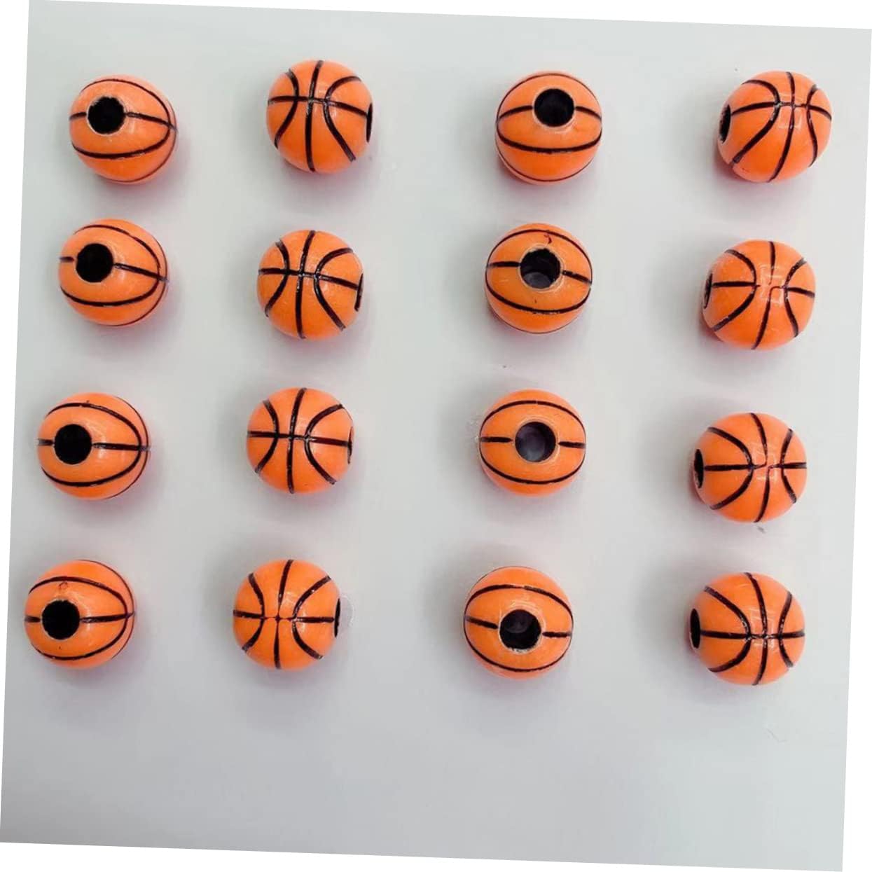 EXCEART 200 cuentas de baloncesto pulseras de fútbol, collares de amistad, medallón, collar, joyería, adorno de béisbol, cuentas de bricolaje,