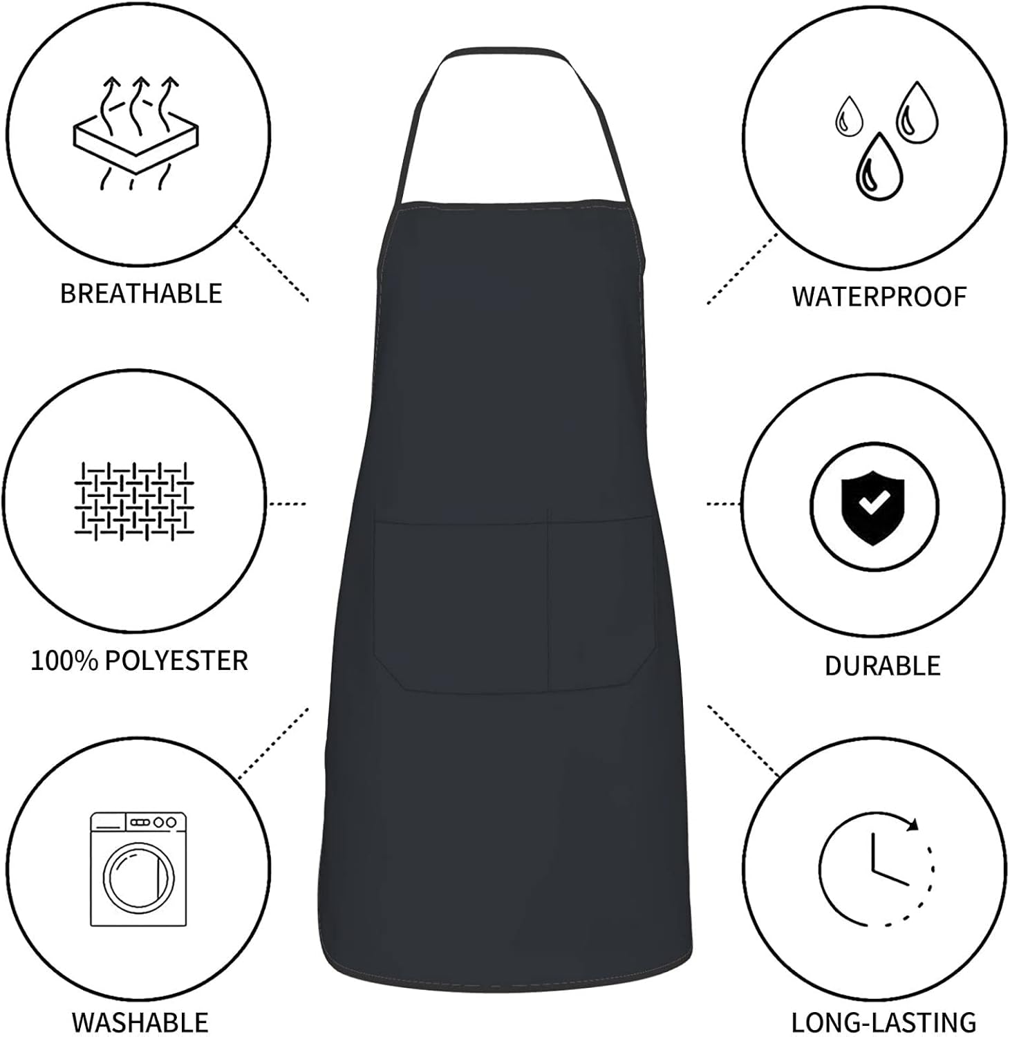 Delantales de restaurante para chefs para mujeres y hombres