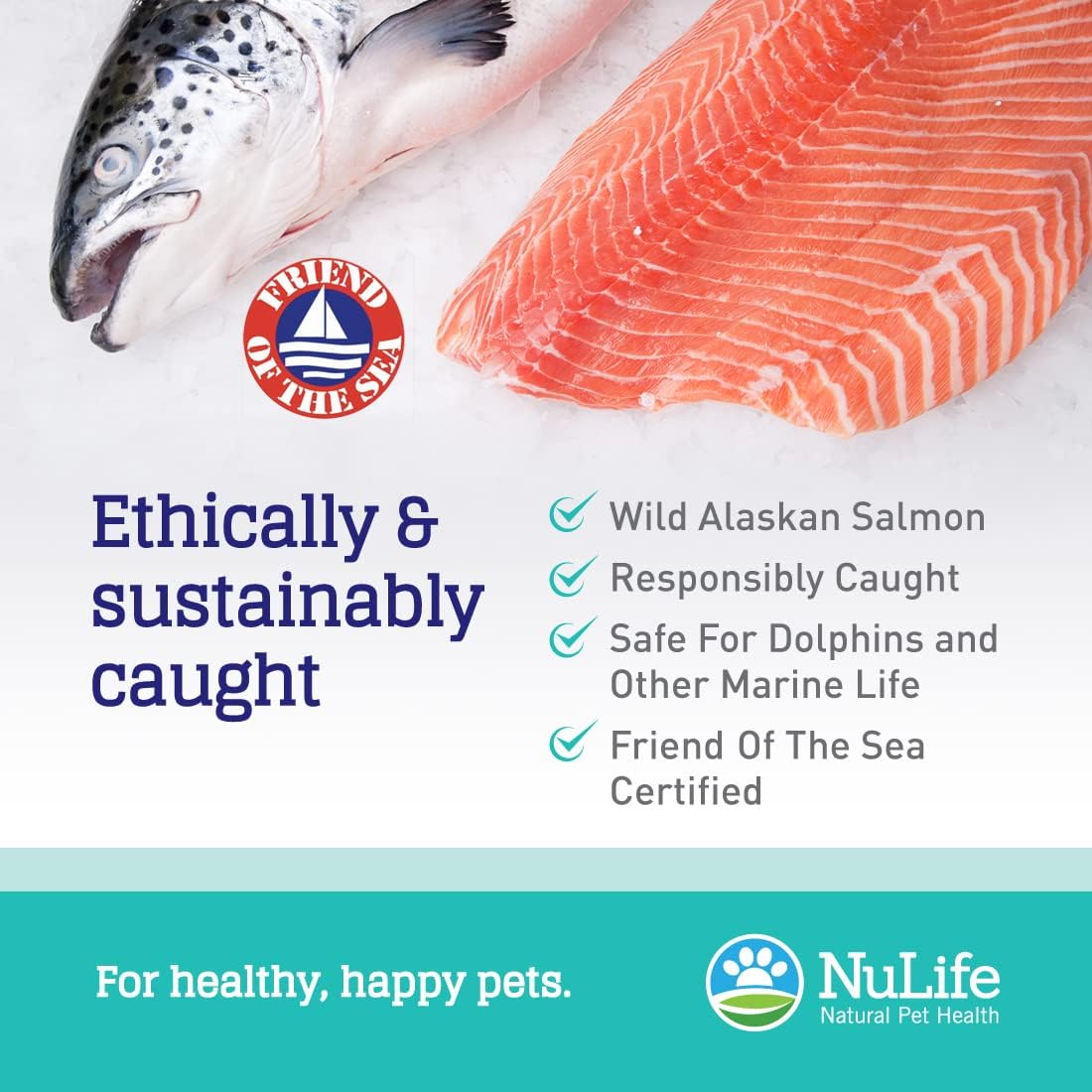 Omega 3100% puro de aceite de pescado para perros y gatos suplemento de aceite de salmón salvaje de Alaska para mascotas, para piel sana y pelo
