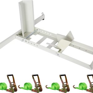 Soporte de motocicleta de 1800 libras de capacidad, soporte ajustable resistente con 4 juegos de amarres Soporte de motocicleta de 1800 libras de capacidad, soporte ajustable resistente con 4 juegos de amarres