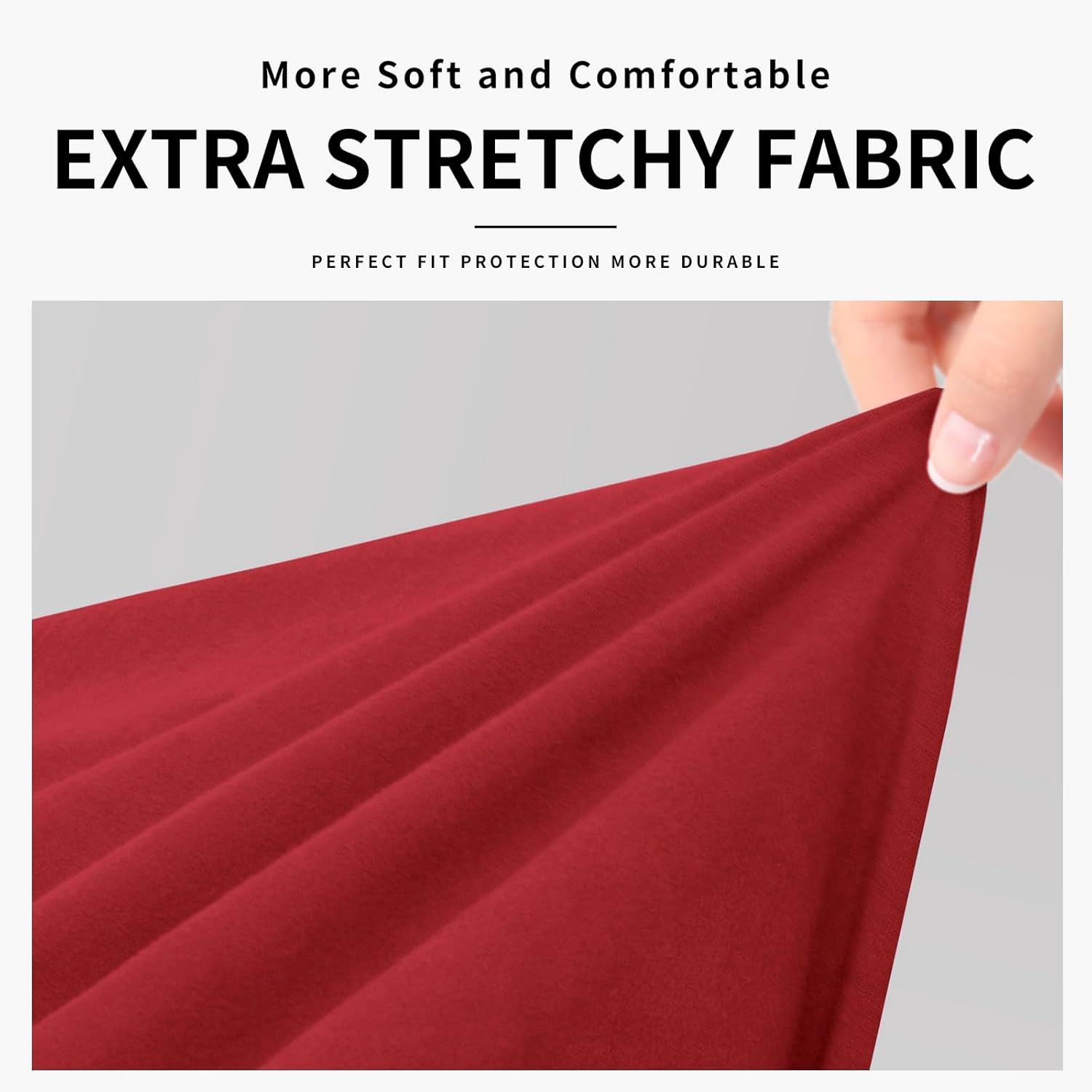 Easy-Going Funda elástica de gran tamaño, suave, 100 % impermeable, funda de sofá adicional para sofá de 3 cojines separados, protector de muebles a
