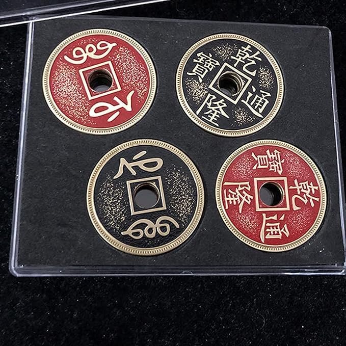 Super Chino Juego de Monedas Trucos de Magia Morgan Tamaño Moneda Desvanecer Mago Mago de Cerca Ilusiones Trucos Mentalismo Props