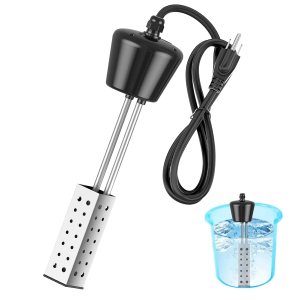 Calentador de agua de inmersión de 2000 W, diseñado para mini piscinas y bañeras inflables, calentador de piscina para piscina sobre el suelo y Calentador de agua de inmersión de 2000 W, diseñado para mini piscinas y bañeras inflables, calentador de piscina para piscina sobre el suelo y