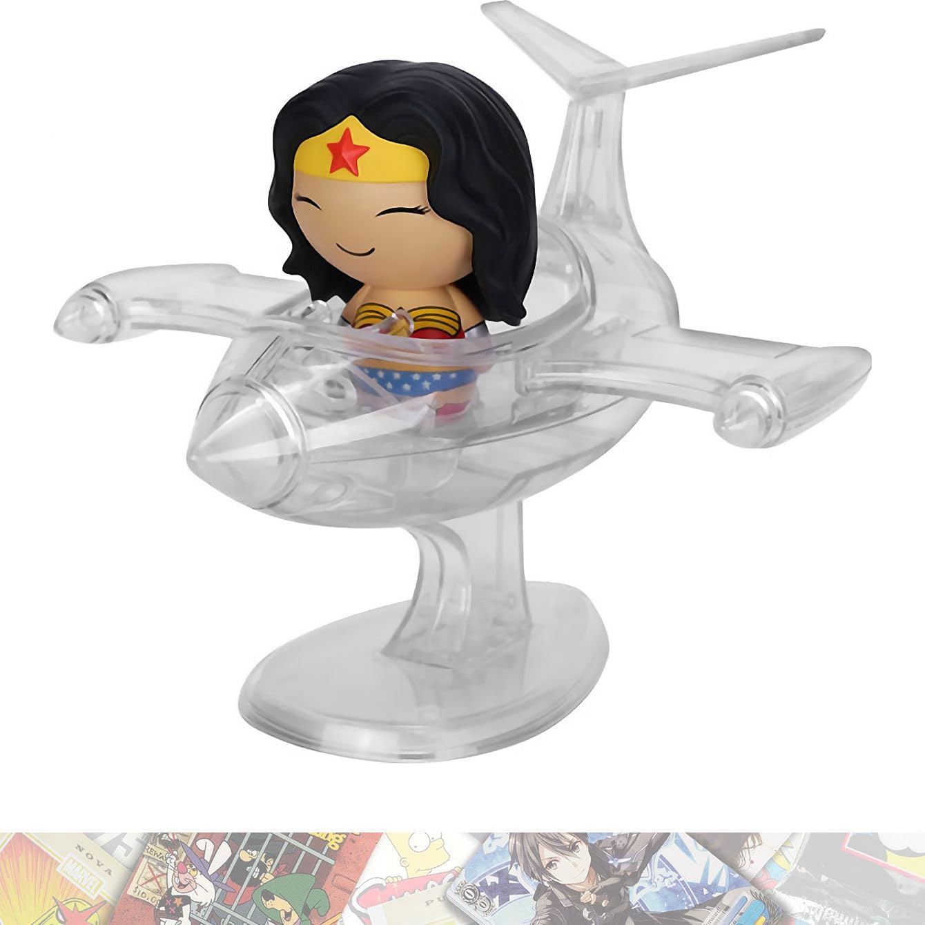 Wonde r Woma n wThe Invisible Jet Fun ko Dorbz Ridez – Figura de vinilo con 1 D .C. Tarjeta comercial compatible con tema (002-06406)