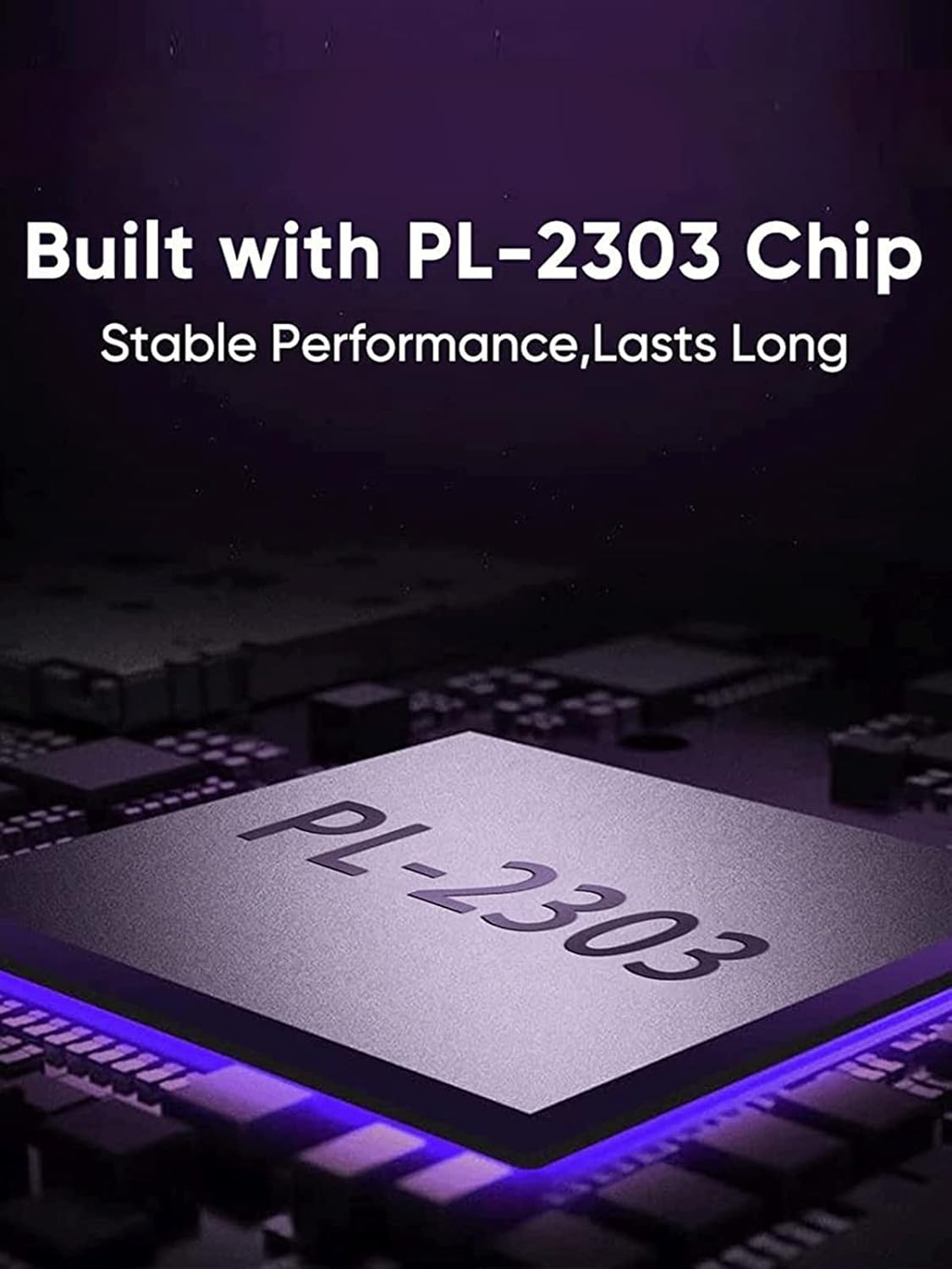 CableCreation Paquete de 2 Adaptador USB a RS232 macho con chipset PL2303, convertidor serie USB a DB9 para Windows 11, 10, 8.1, 8, 7, Linux y Mac