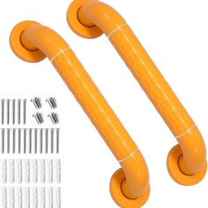 Paquete de 2 barras de agarre para ducha, mango mejorado, barra de agarre gruesa para baño, mango de ducha, barras de agarre para discapacitados, Paquete de 2 barras de agarre para ducha, mango mejorado, barra de agarre gruesa para baño, mango de ducha, barras de agarre para discapacitados,
