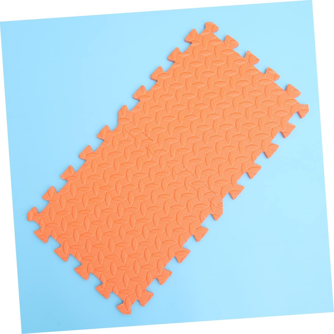 Kisangel Alfombra acolchada para niños, 6 unidades, azulejos de espuma, rompecabezas de piso, tapete extragrande, azulejos de Eva, tapete de