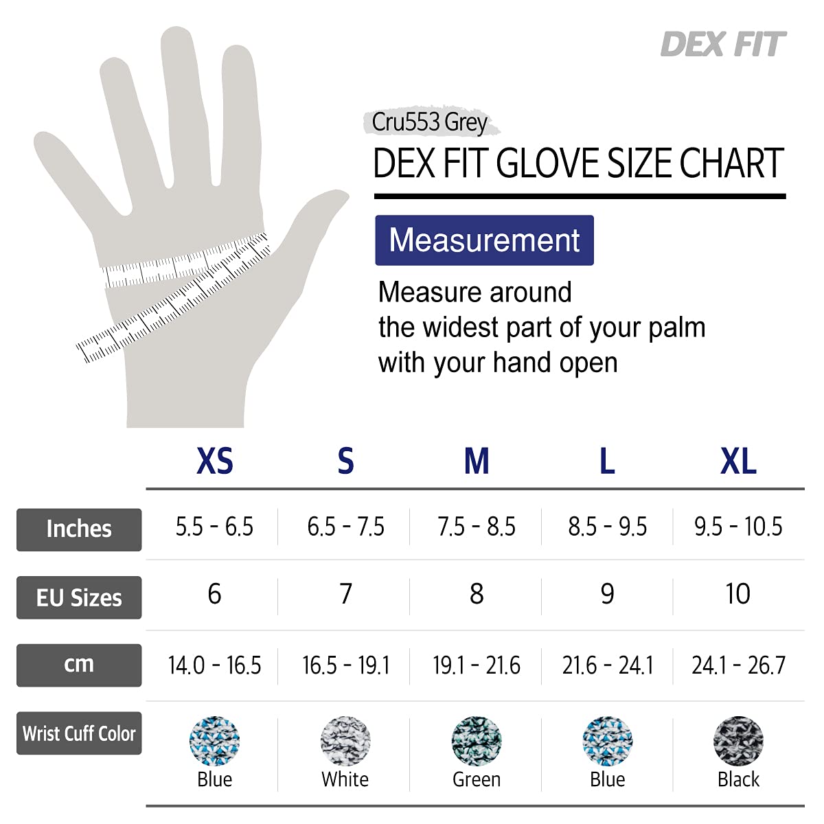 DEX FIT Cru553 – Guantes resistentes a cortes nivel 5, ajuste cómodo 3D, agarre firme, delgados, ligeros, compatibles con pantalla táctil y lavables