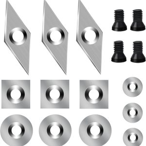 Juego de 16 piezas de cortador de carburo, herramientas de torno de carburo de tungsteno para herramientas de torneado de torno de madera, Juego de 16 piezas de cortador de carburo, herramientas de torno de carburo de tungsteno para herramientas de torneado de torno de madera,