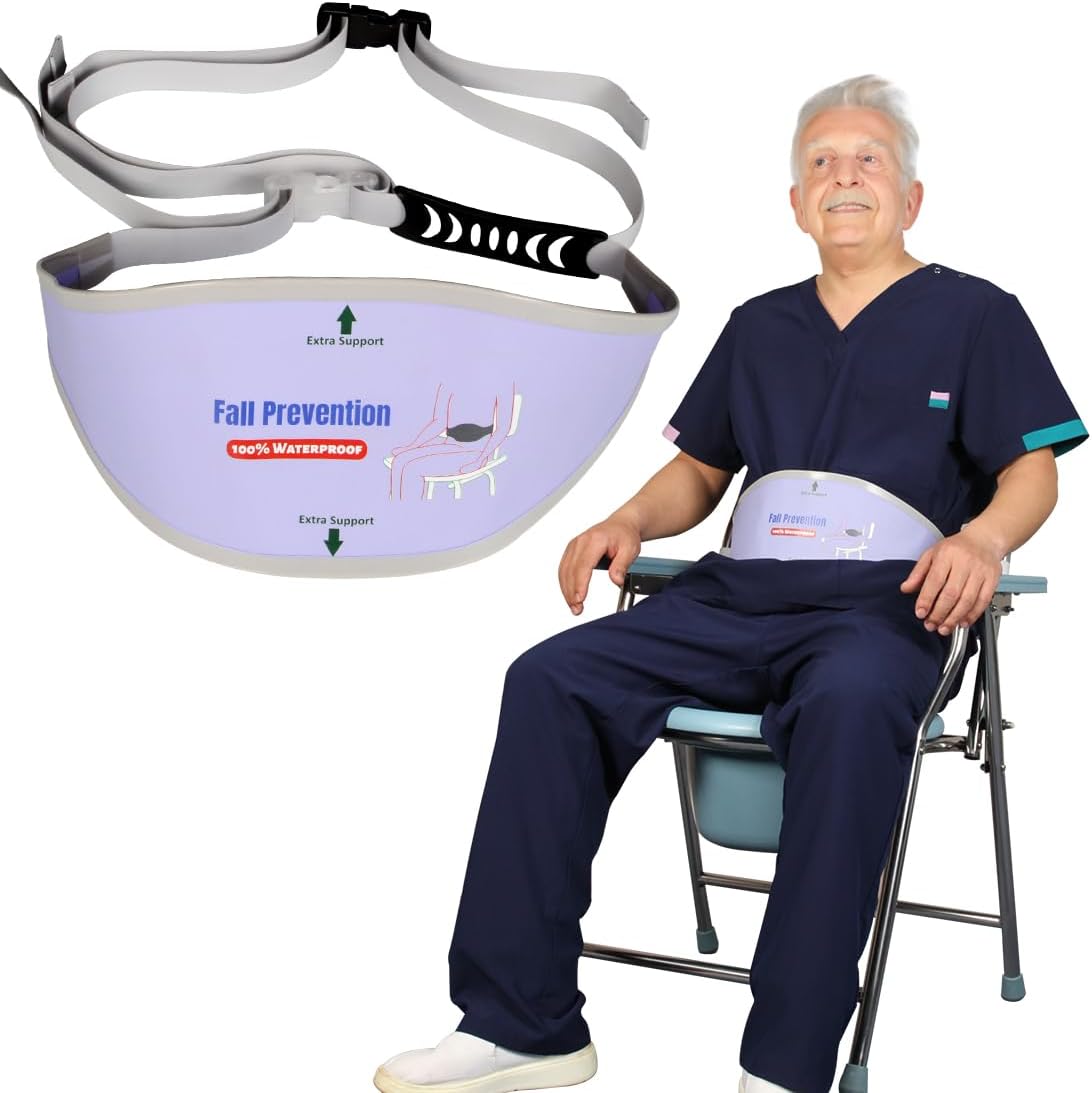 Cinturón antideslizante para silla de ducha para ancianos, correa de hebilla universal para banco de baño, suministros de cuidado de enfermería para