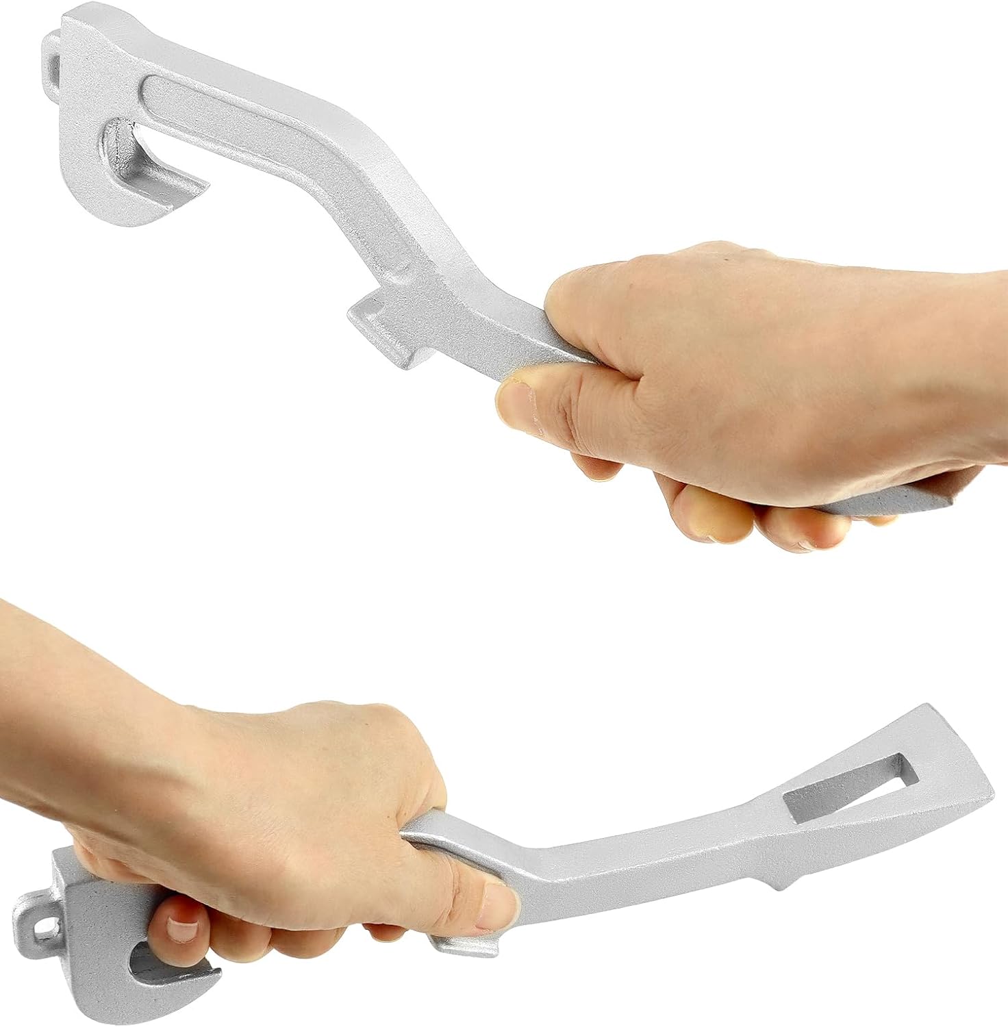 QWORK Llave inglesa para manguera de incendios, aluminio universal, equipo contra incendios, 11-78 pulgadas de longitud, paquete de 2
