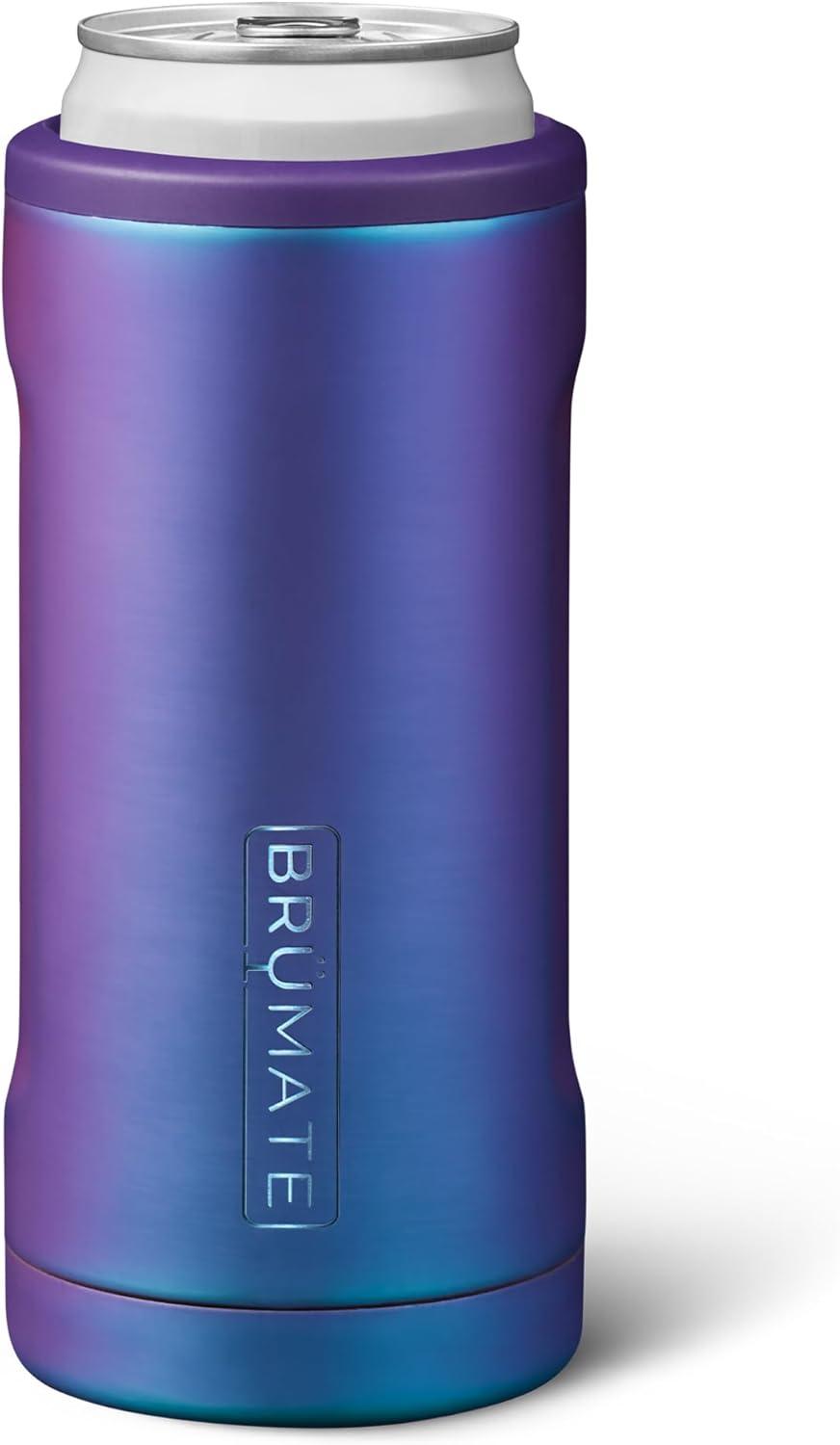 BrüMate Hopsulator Slim – Enfriador de latas aislado, para latas delgadas de 12 onzas, soporte para bebidas de acero inoxidable aislado, para